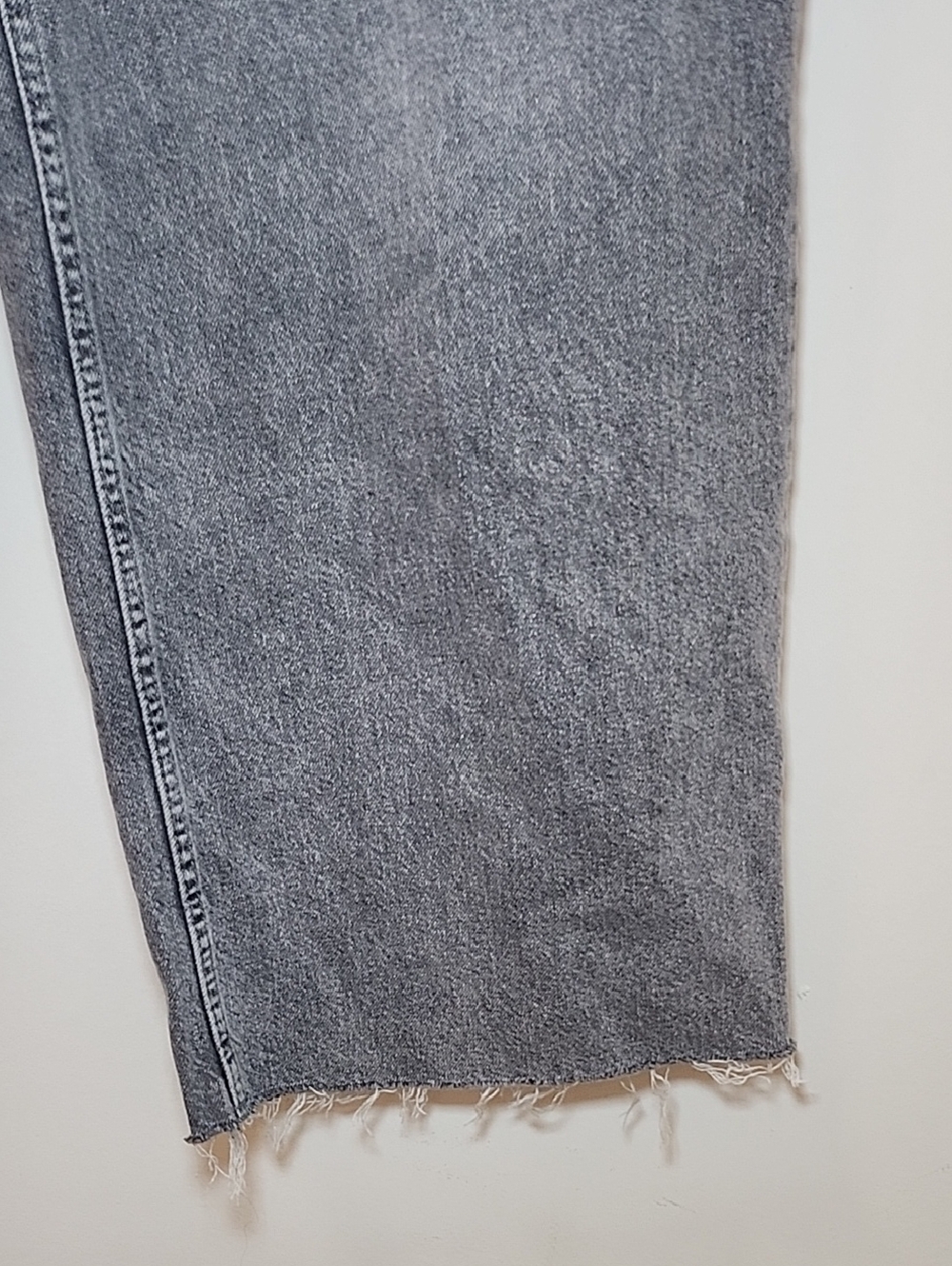 Anthro Pilcro High-Rise Wide-Leg Jeans Gray Charcoal Size 30 - Picture 7 of 16